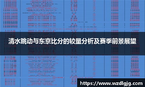 清水跳动与东京比分的较量分析及赛季前景展望